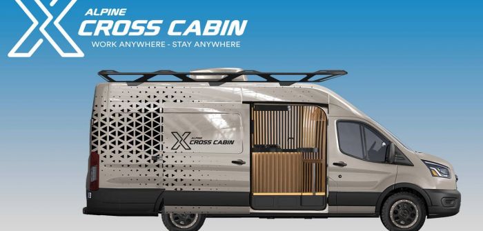 Innovativer Arbeits- und Wohnraum: Alpine Cross Cabin (Foto: ALPS ALPINE Europe GmbH)